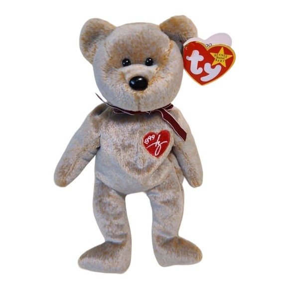 TY Beanie Baby 1999 SIGNATURE BEAR Original Vtg Retired Collectible Rare Errors - Picture 8 of 11
